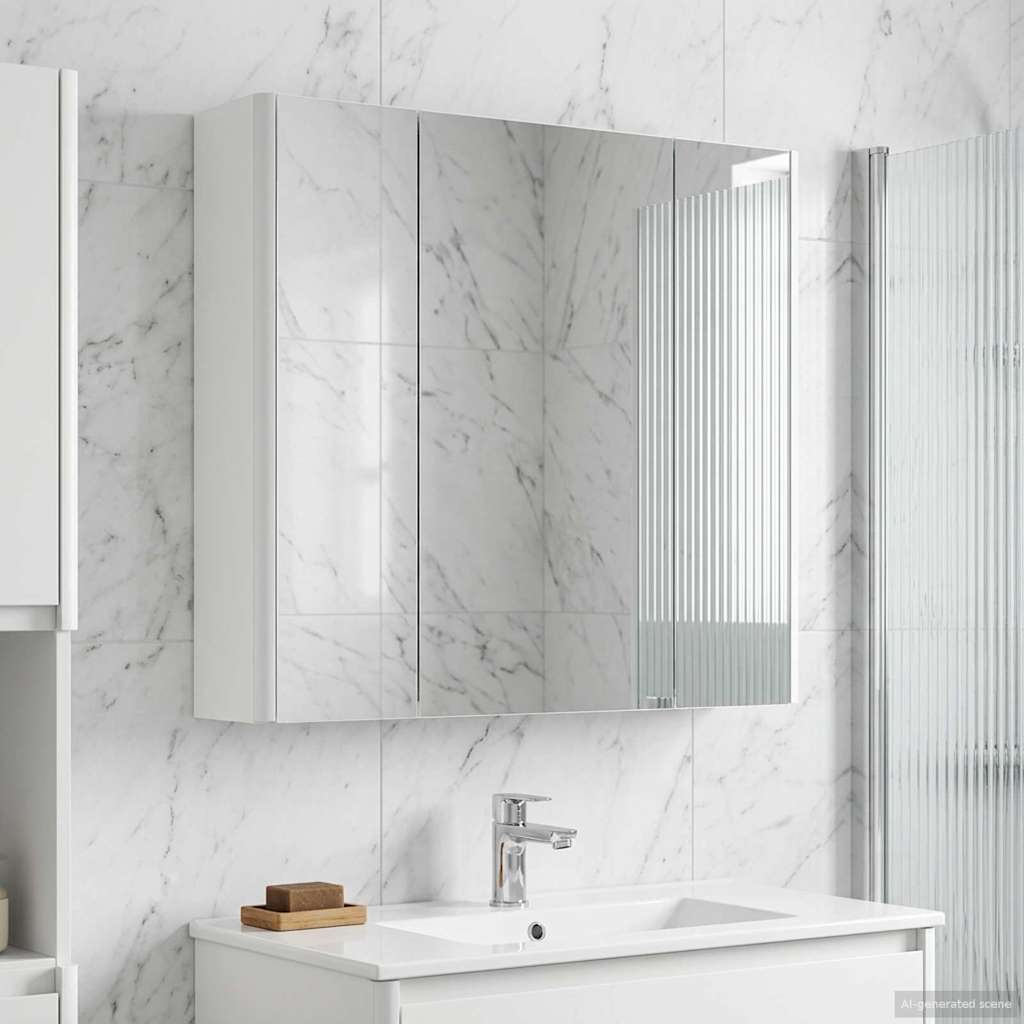 Badevrelsesspejlskab Hvid 63,5 x 15,5 x 60,5 cm