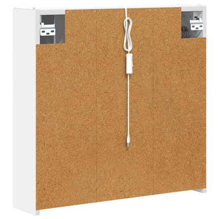 Badeværelsesspejlskab Hvid 63,5 x 15,5 x 60,5 cm