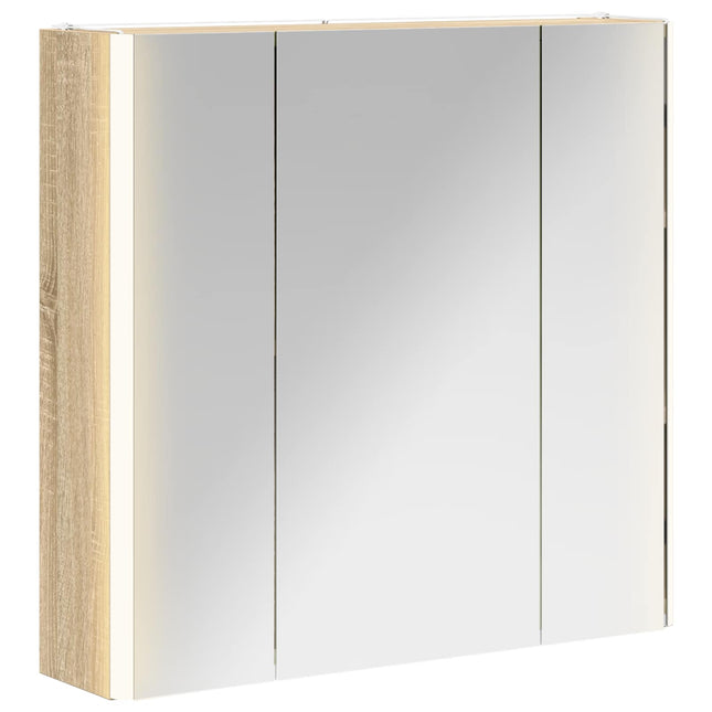 Badeværelsesspejlskab Sonoma eg 63,5 x 15,5 x 60,5 cm
