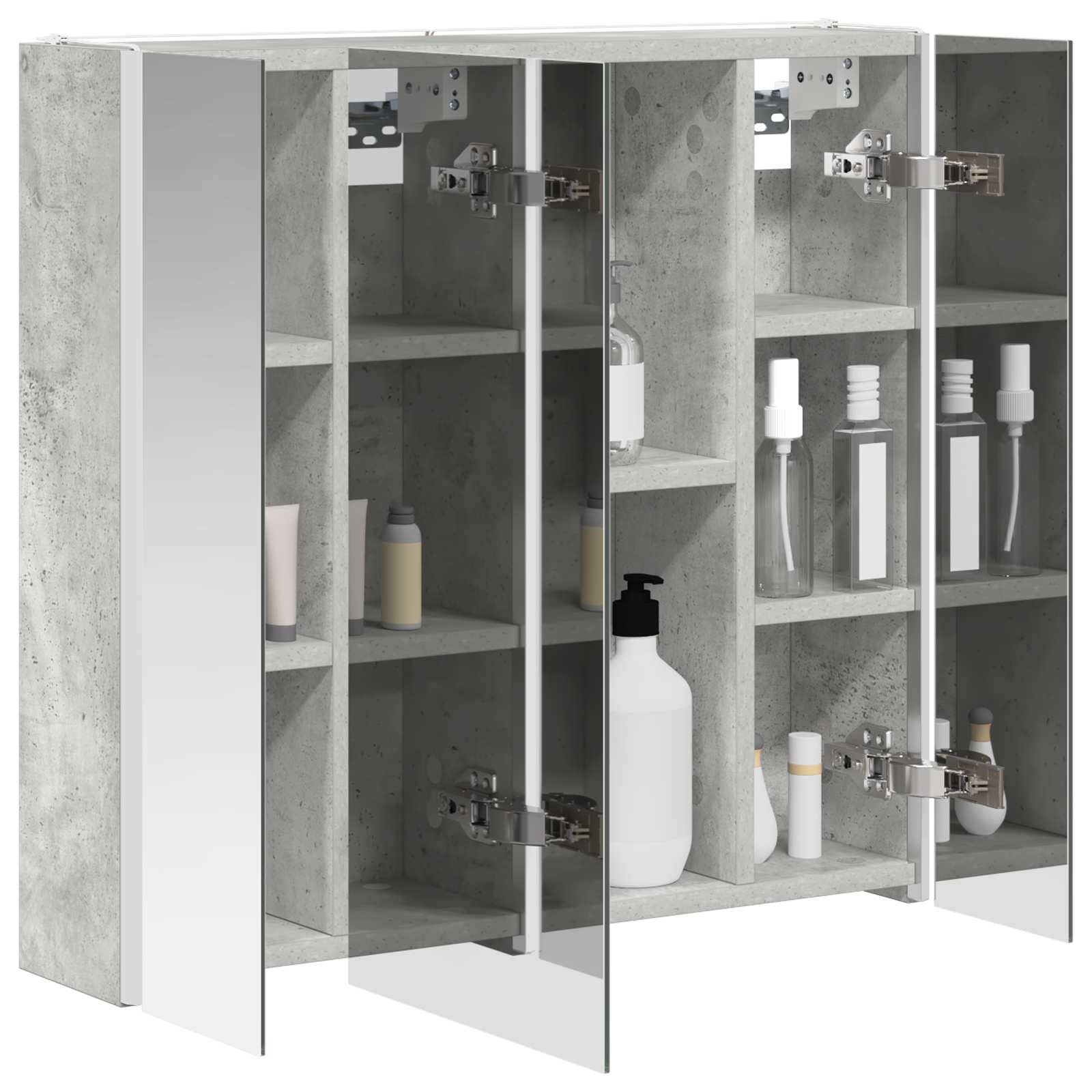Badeværelsesspejlskab Beton Grå 63,5 x 15,5 x 60,5 cm