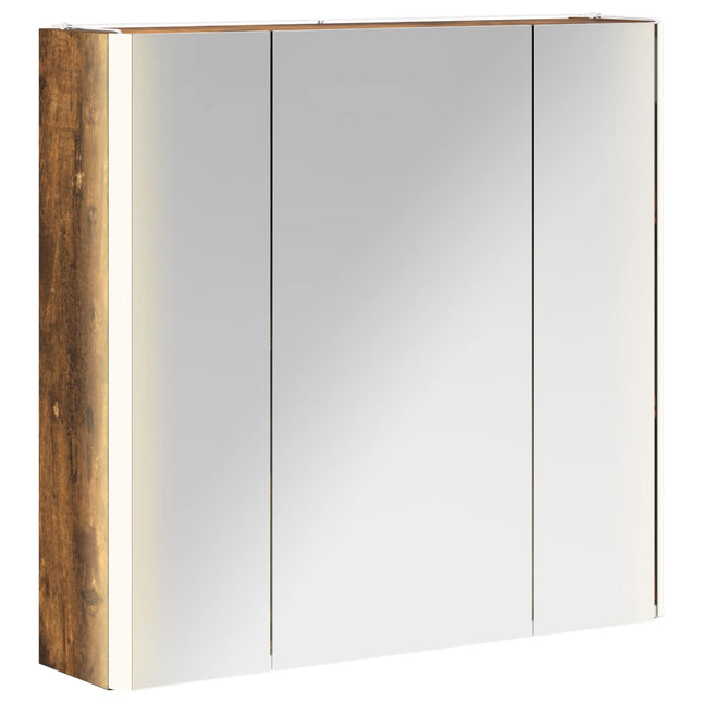 Badeværelsesspejlskab Røget eg 63,5 x 15,5 x 60,5 cm
