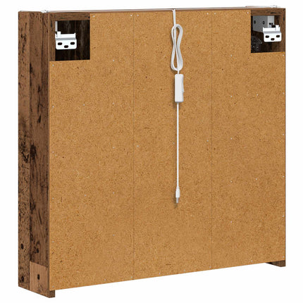 Badeværelsesspejlskab Gammelt træ 63,5 x 15,5 x 60,5 cm