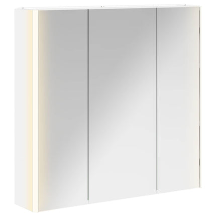 Badeværelsesspejlskab Hvid 73.5 x 15.5 x 70 cm Konstrueret træ