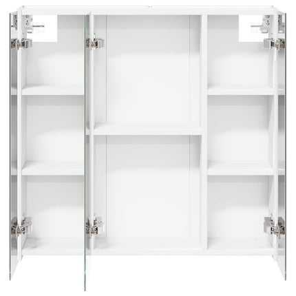 Badeværelsesspejlskab Hvid 73.5 x 15.5 x 70 cm Konstrueret træ