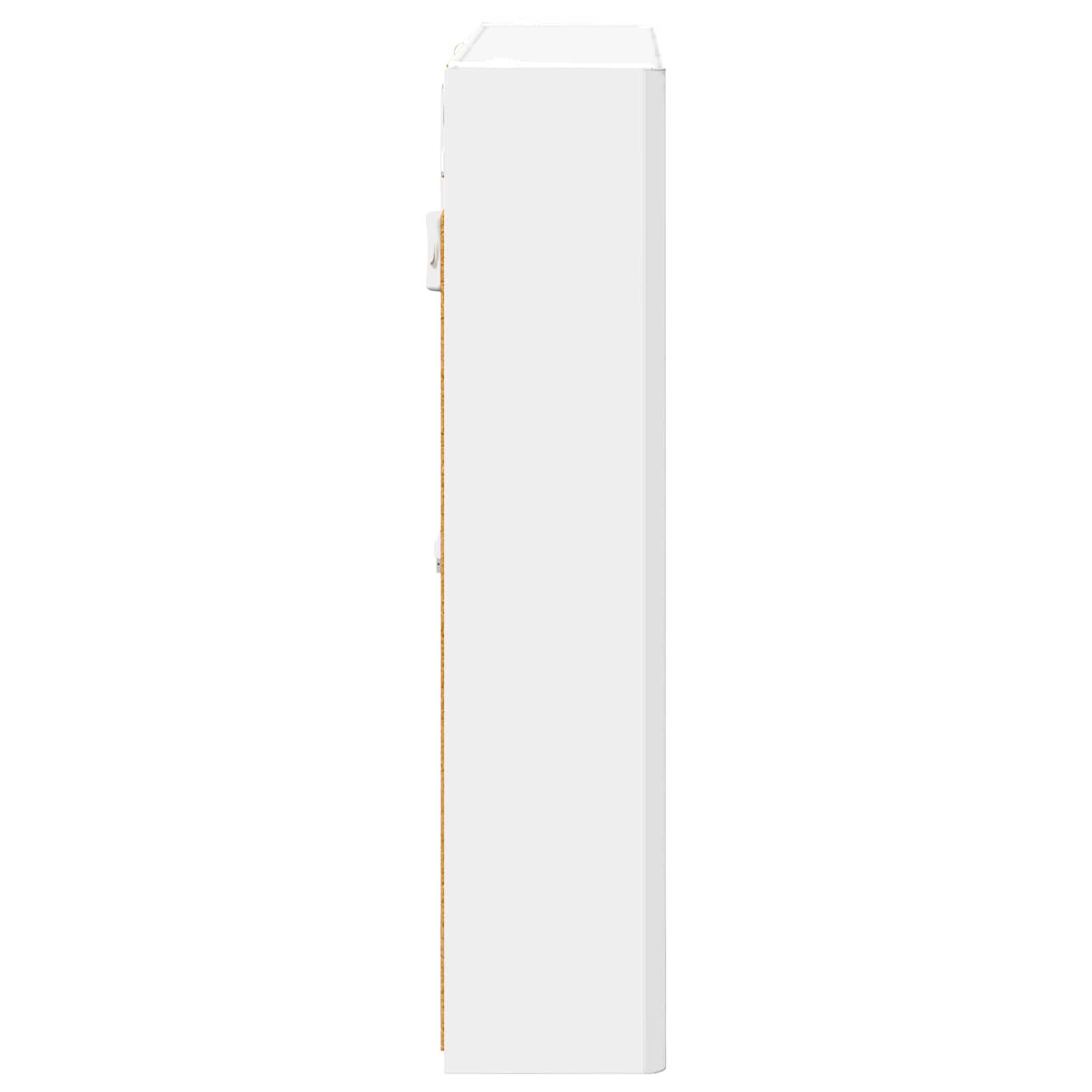 Badeværelsesspejlskab Hvid 73.5 x 15.5 x 70 cm Konstrueret træ