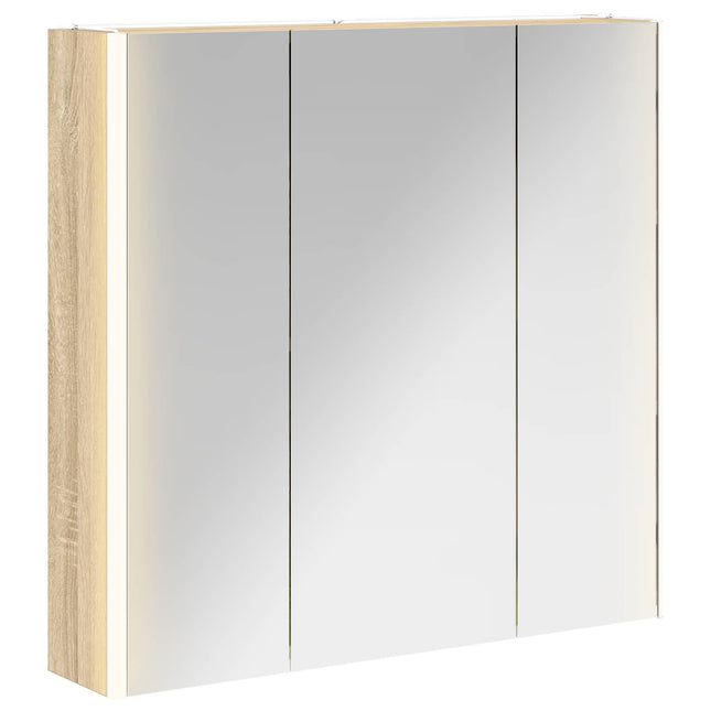 Badeværelsesspejlskab med hylde Sonoma eg 73.5 x 15.5 x 70 cm