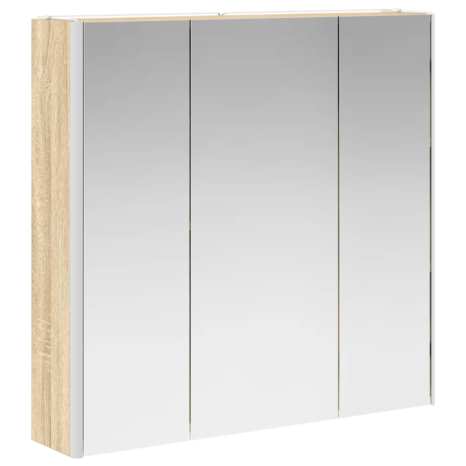 Badeværelsesspejlskab med hylde Sonoma eg 73.5 x 15.5 x 70 cm