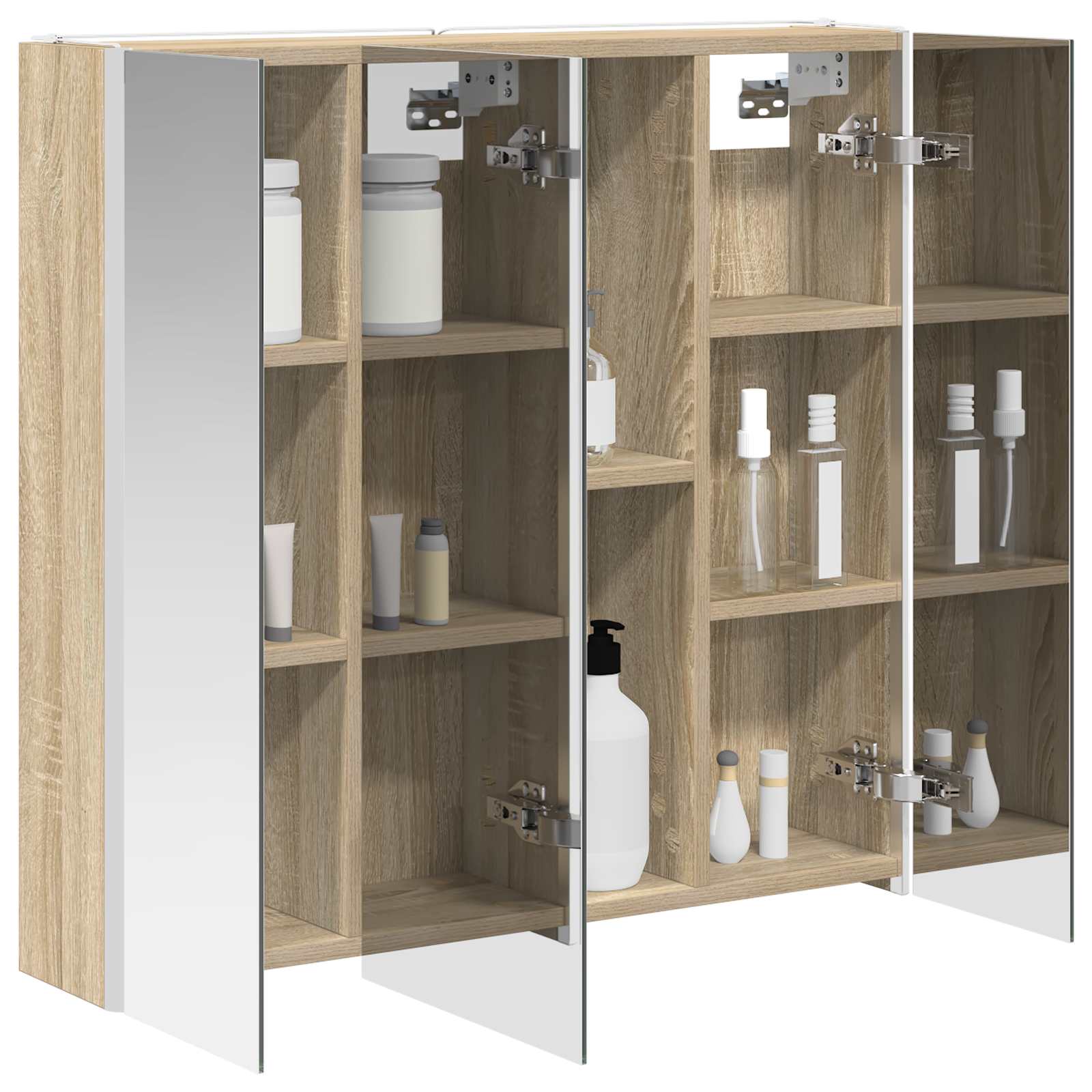 Badeværelsesspejlskab med hylde Sonoma eg 73.5 x 15.5 x 70 cm