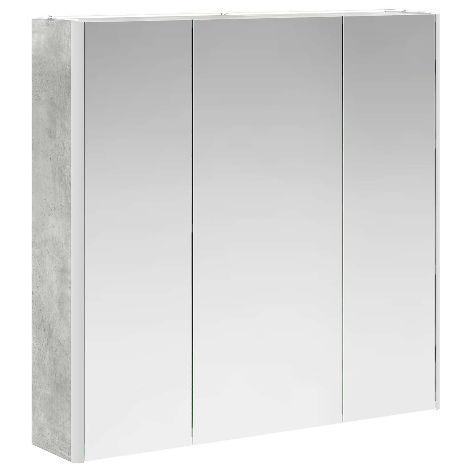 Badeværelsesspejlskab med hylde Beton Grå 73.5 x 15.5 x 70 cm