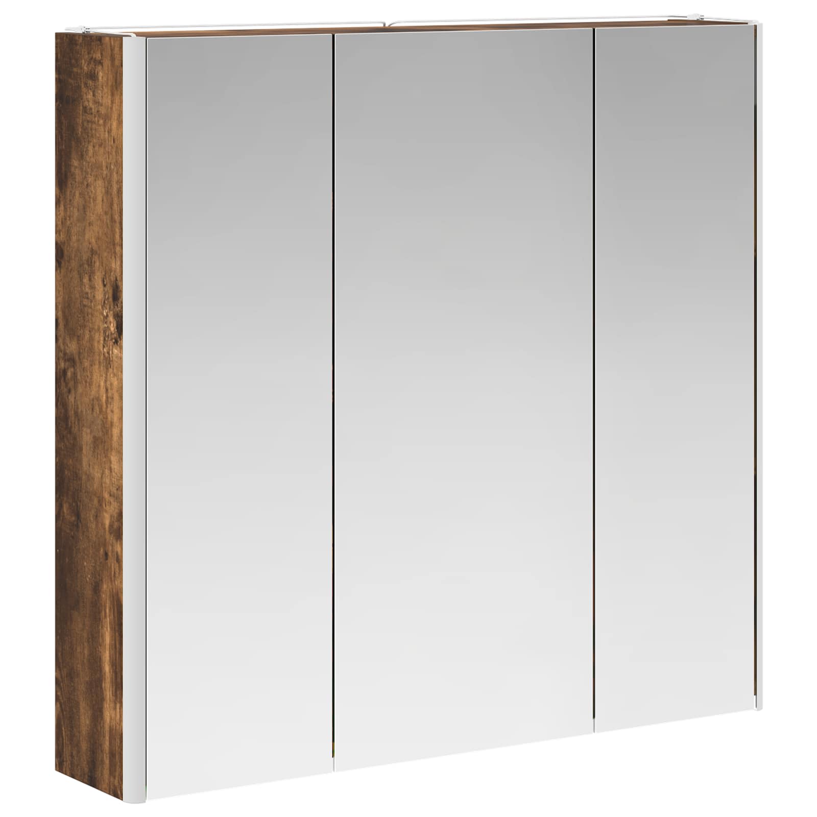 Badeværelsesspejlskab med hylde Røget eg 73.5 x 15.5 x 70 cm