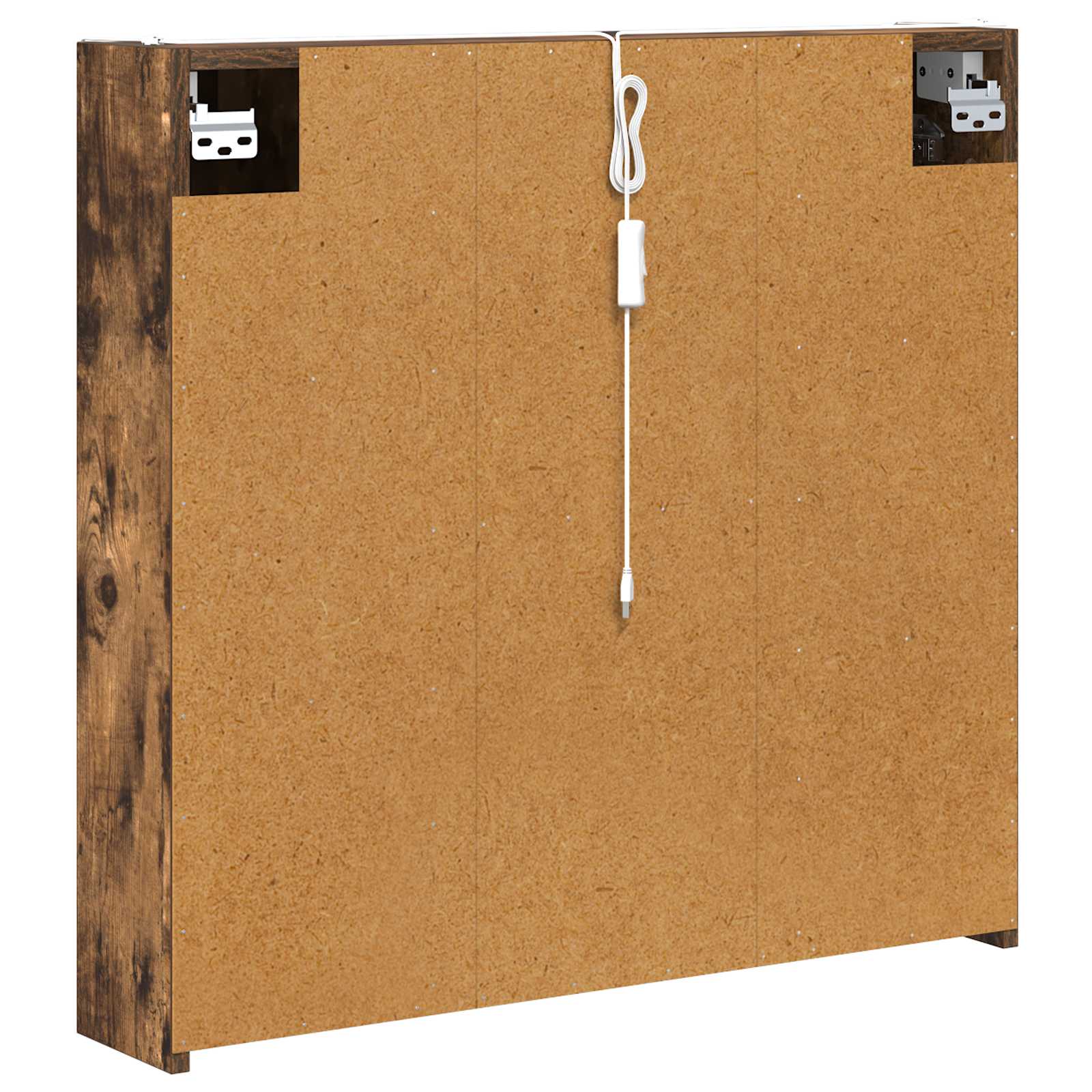 Badeværelsesspejlskab med hylde Røget eg 73.5 x 15.5 x 70 cm