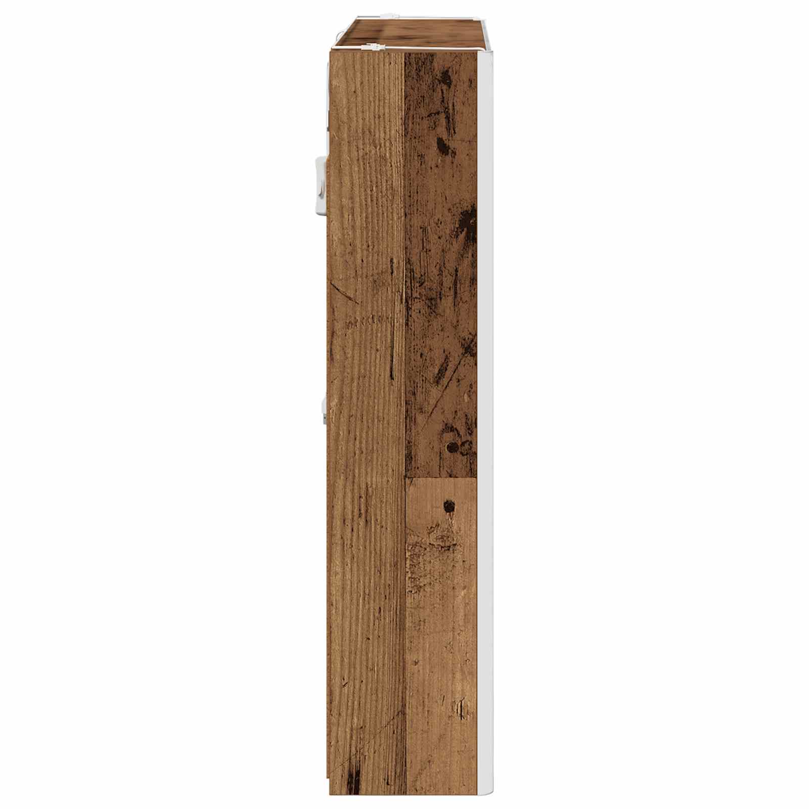 Badeværelsesspejlskab med hylde Gammelt træ 73.5 x 15.5 x 70 cm