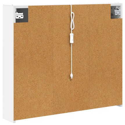 Badeværelsesspejlskab Hvid 83,5 x 15,5 x 70 cm Konstrueret træ