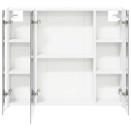 Badeværelsesspejlskab Hvid 83,5 x 15,5 x 70 cm Konstrueret træ