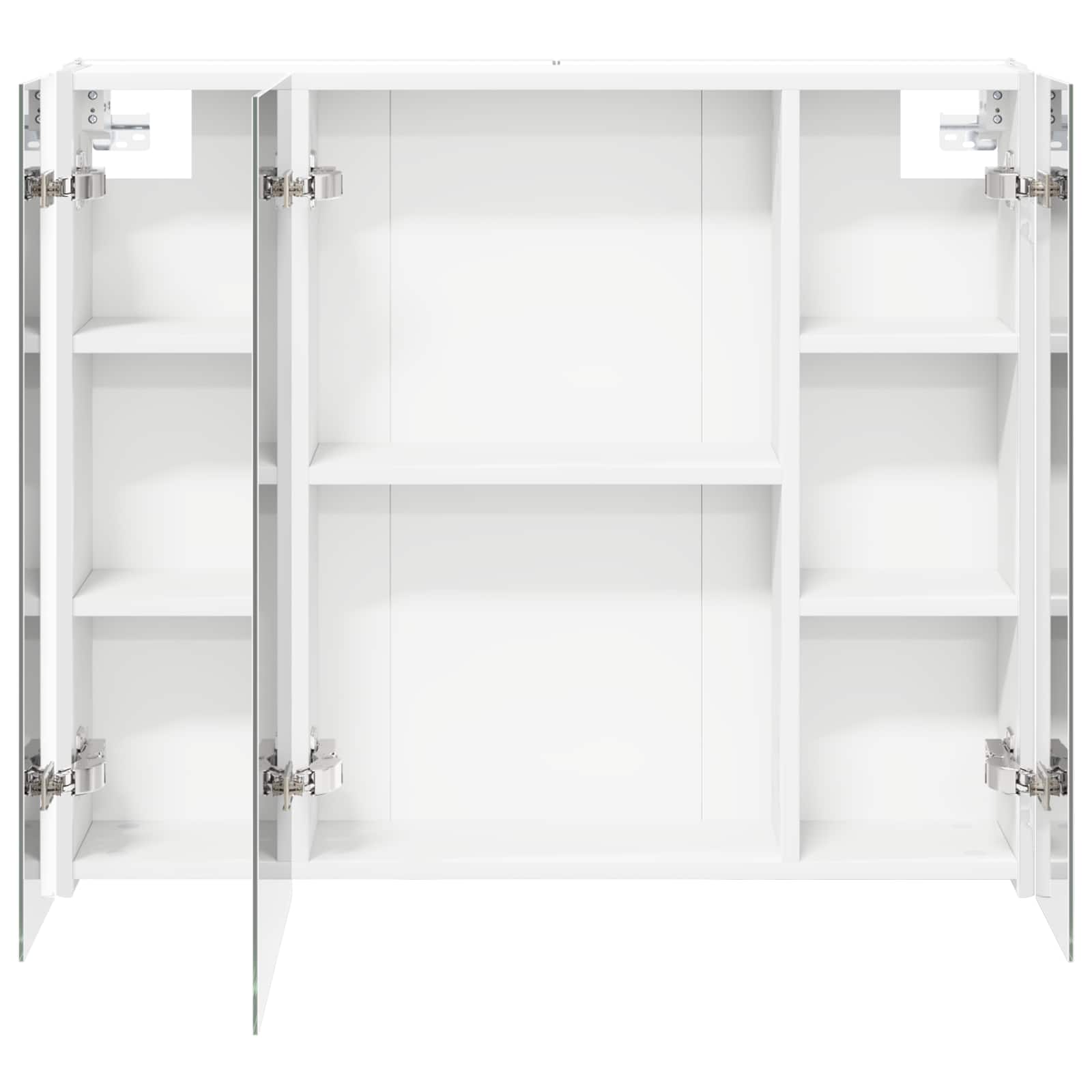 Badeværelsesspejlskab Hvid 83,5 x 15,5 x 70 cm Konstrueret træ