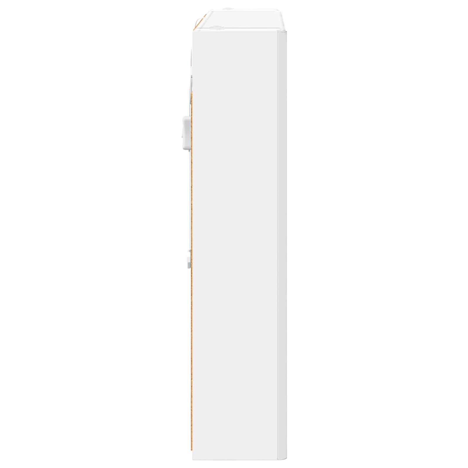 Badeværelsesspejlskab Hvid 83,5 x 15,5 x 70 cm Konstrueret træ