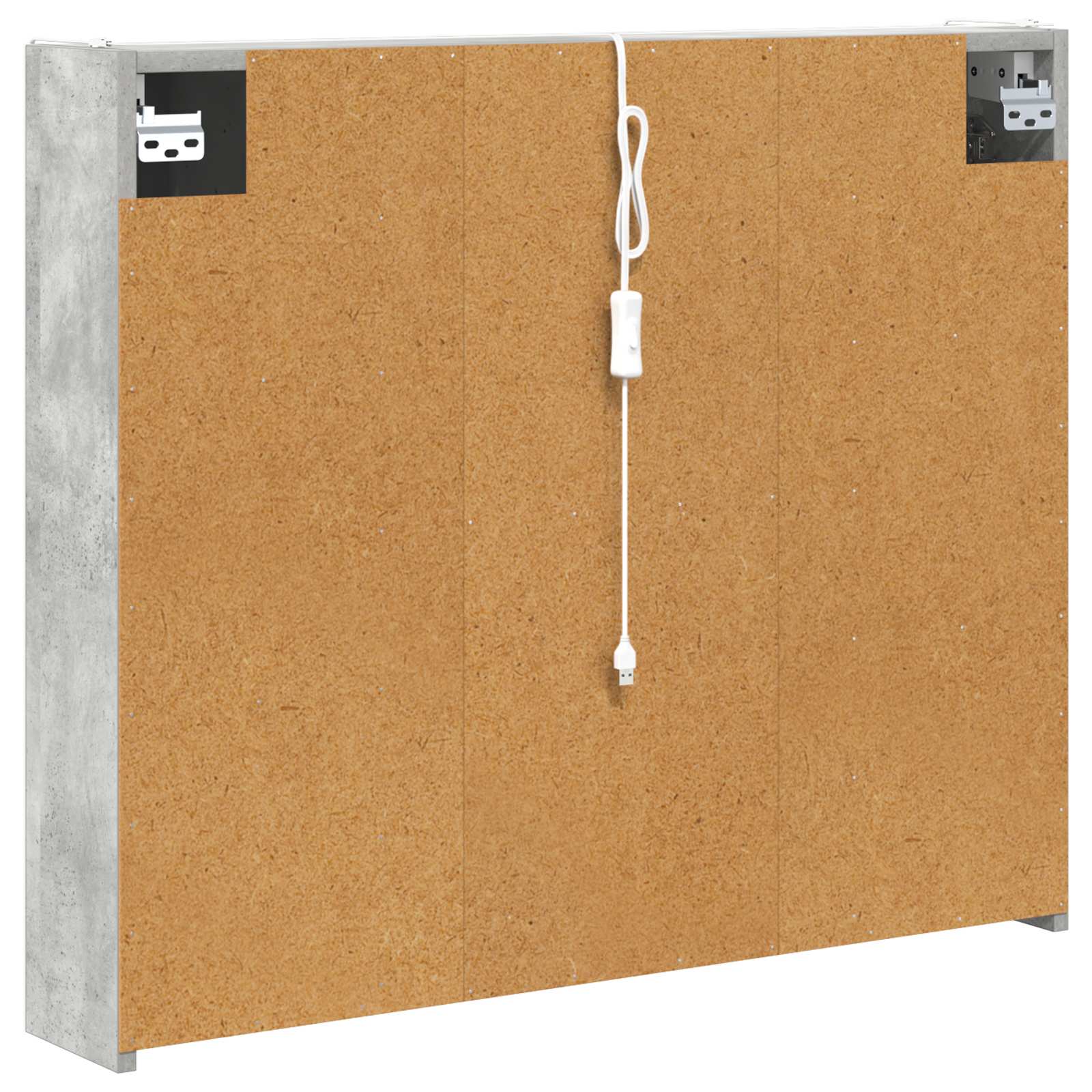 Badeværelsesspejlskab Beton Grå 83,5 x 15,5 x 70 cm