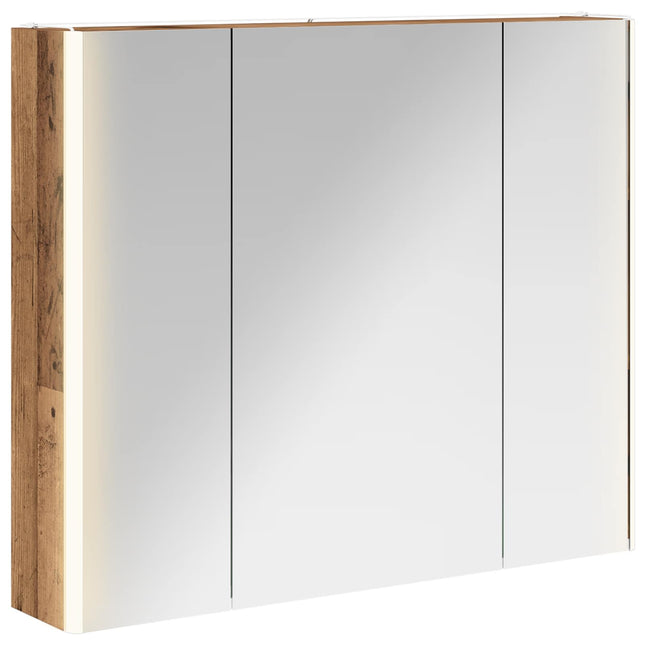 Badeværelsesspejlskab Gammelt træ 83,5 x 15,5 x 70 cm