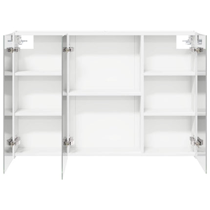 Badeværelsesspejlskab Hvid 103,5 x 15,5 x 70 cm Konstrueret træ