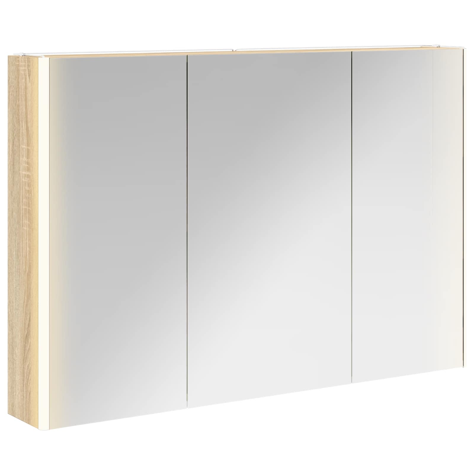 Badeværelsesspejlskab Sonoma eg 103,5 x 15,5 x 70 cm