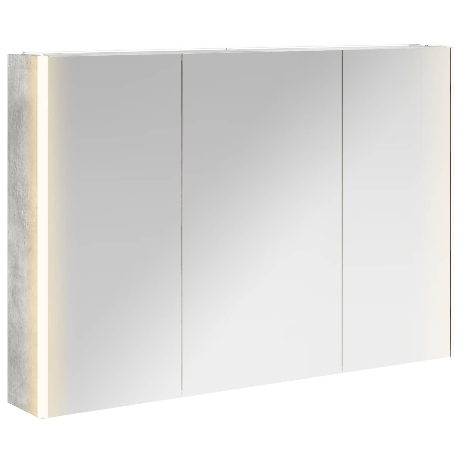 Badeværelsesspejlskab Beton Grå 103,5 x 15,5 x 70 cm