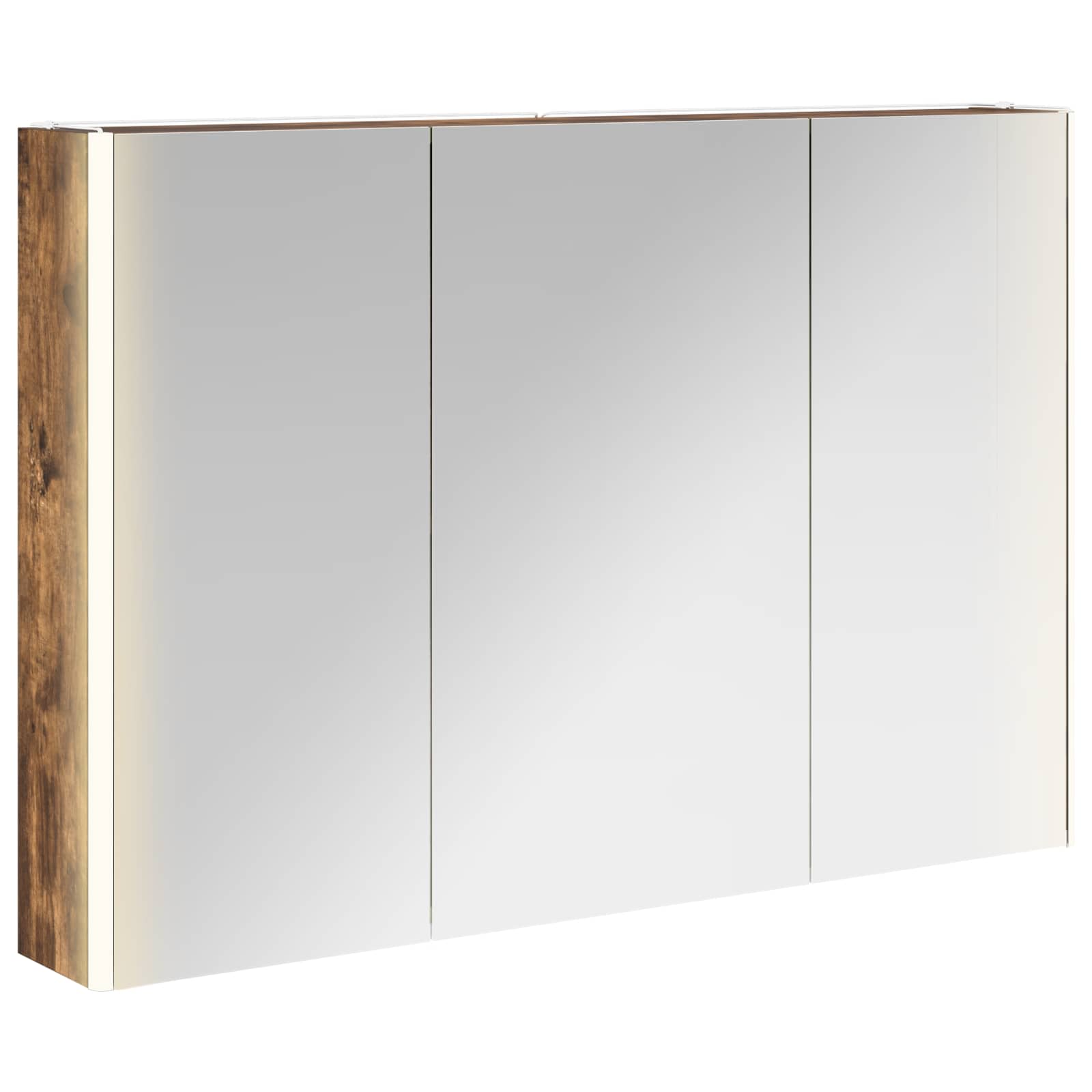 Badeværelsesspejlskab Røget eg 103,5 x 15,5 x 70 cm