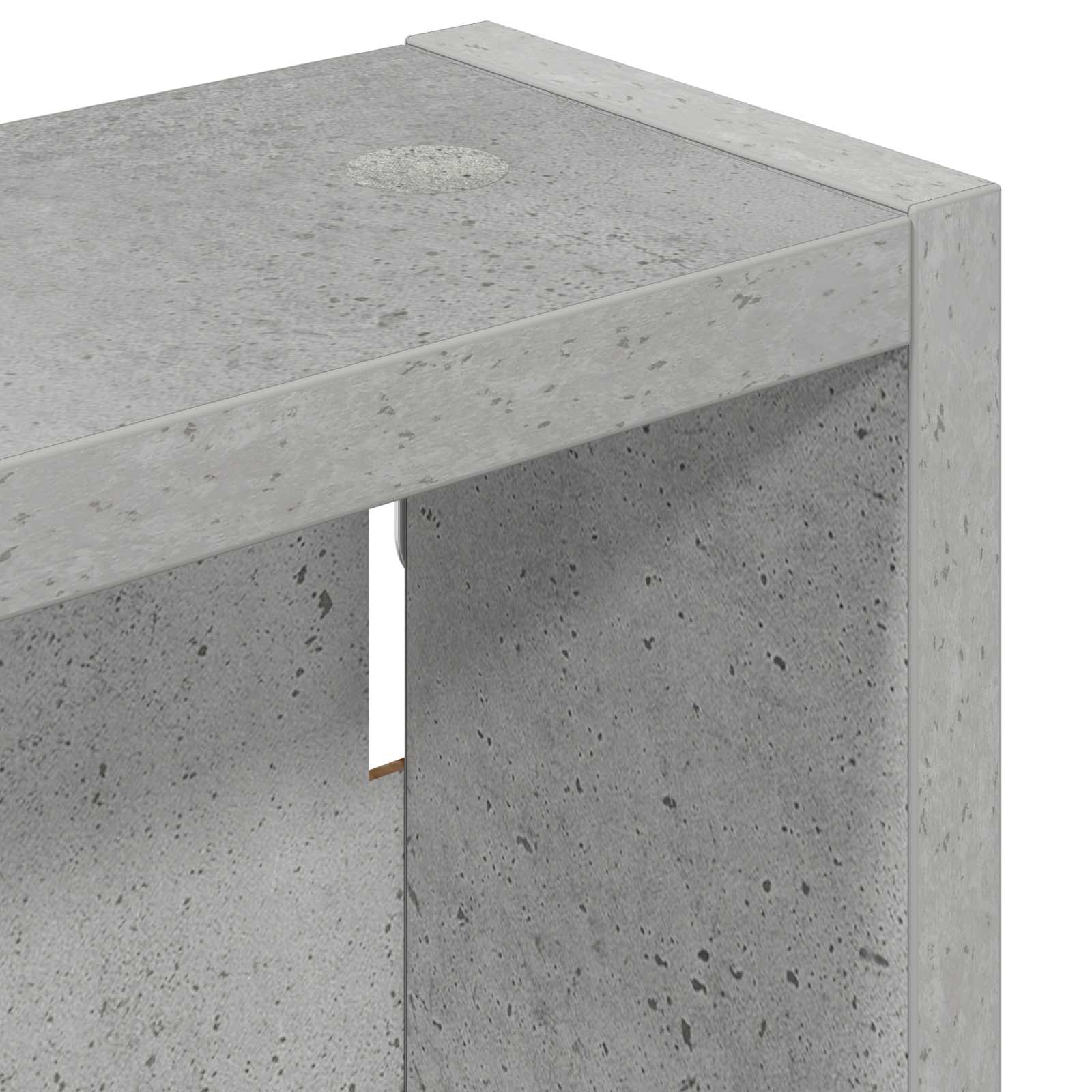 Badeværelsesvægskab BetonGrå 20 x 10 x 50 cm Konstrueret træ