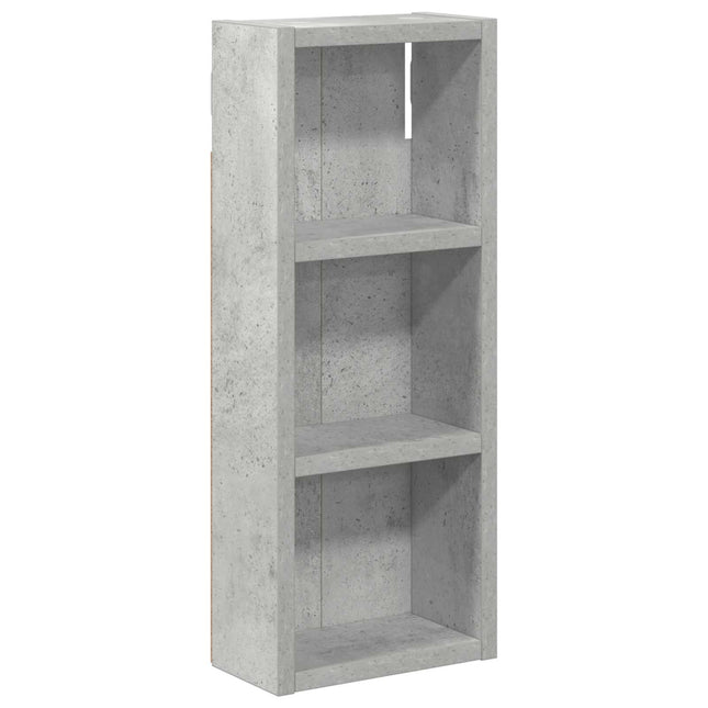 Badeværelsesvægskab BetonGrå 20 x 10 x 50 cm Konstrueret træ