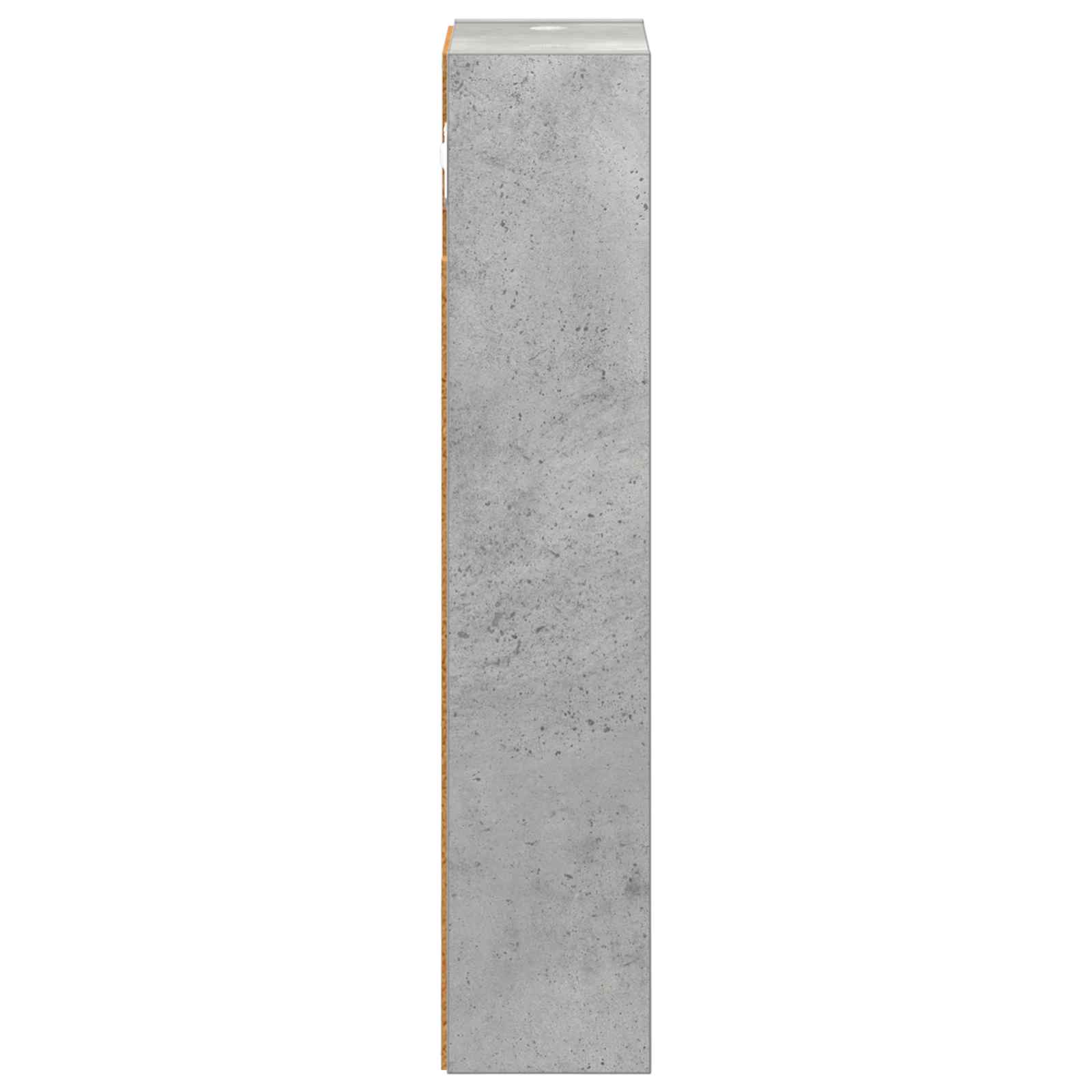 Badeværelsesvægskab BetonGrå 20 x 10 x 50 cm Konstrueret træ
