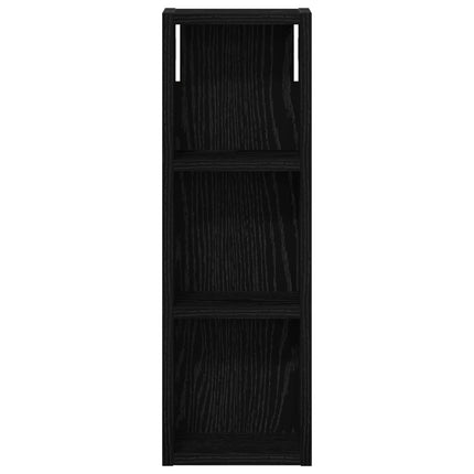 Badeværelsesvægskab Sort Eg 20 x 10 x 60,5 cm Konstrueret træ