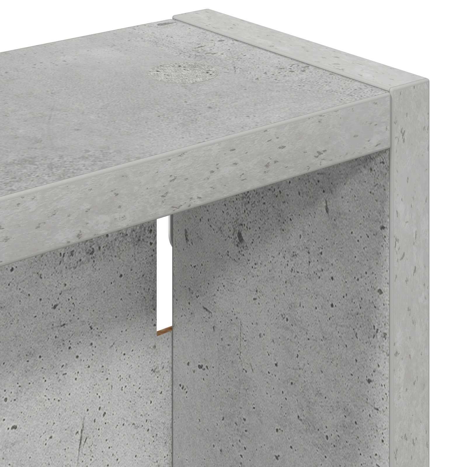 Badeværelsesvægskab BetonGrå 20 x 10 x 60,5 cm Konstrueret træ
