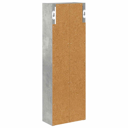 Badeværelsesvægskab BetonGrå 20 x 10 x 60,5 cm Konstrueret træ