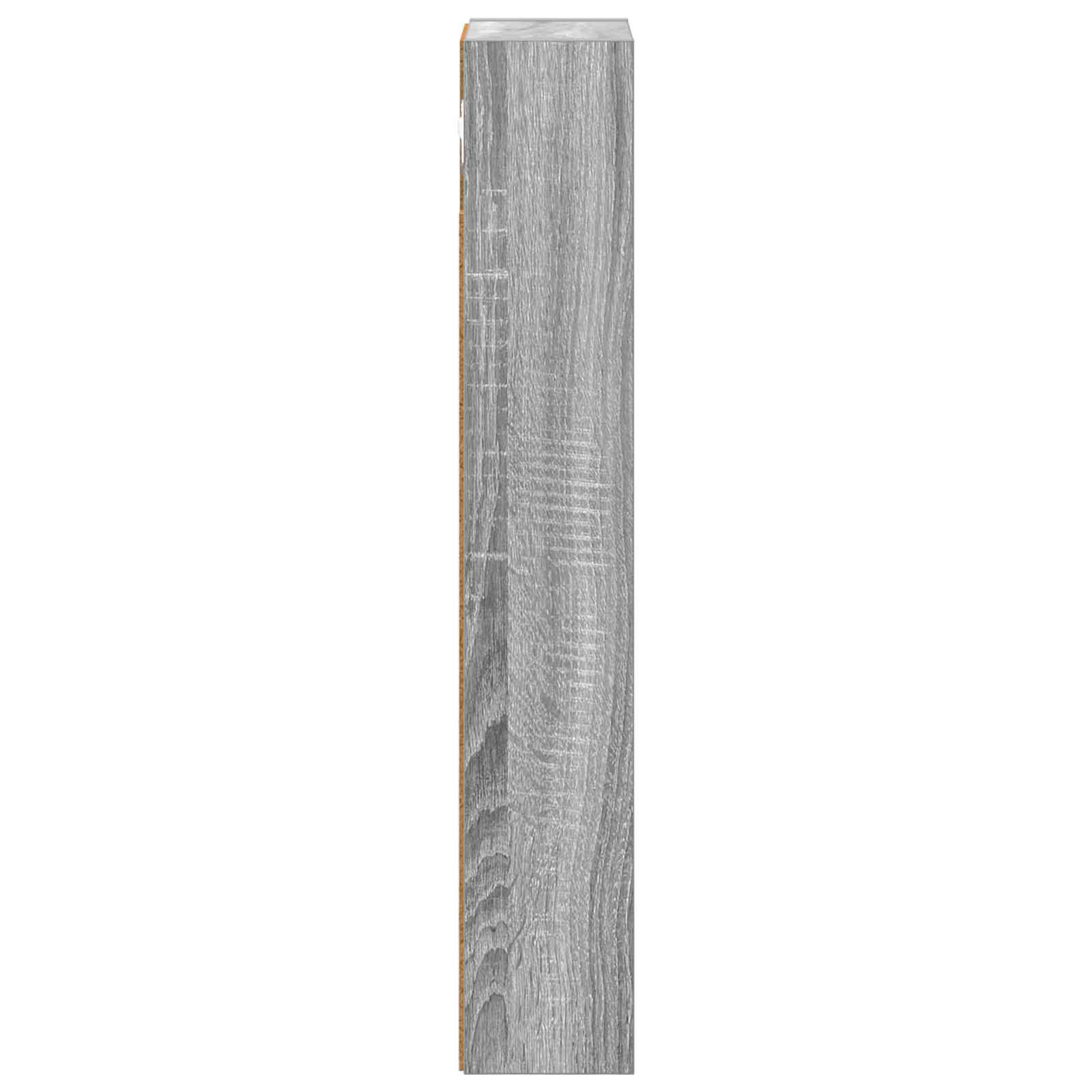 Badeværelsesvægskab med hylde Grå Sonoma 20 x 10 x 60,5 cm