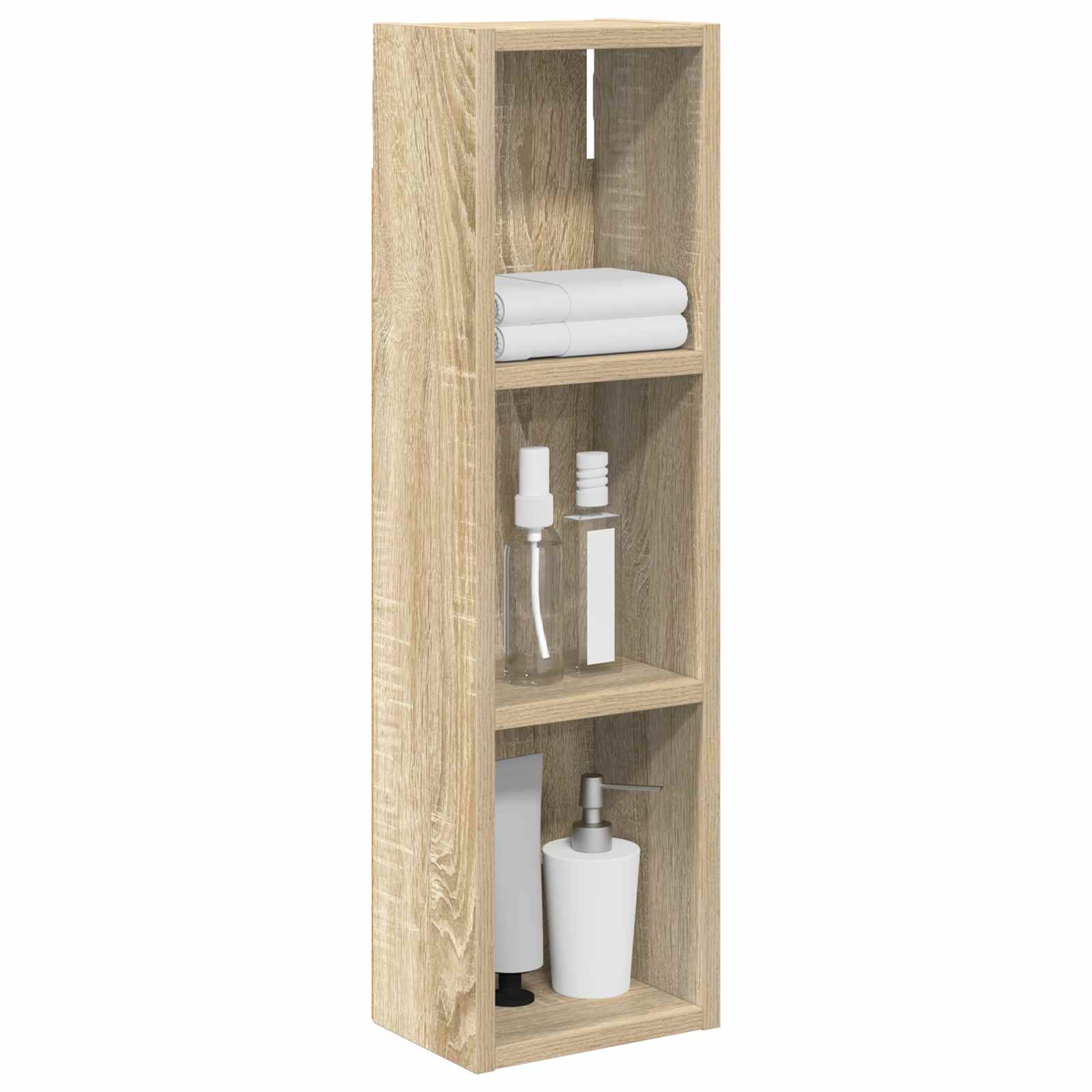 Badeværelsesvægskab Sonoma eg 20 x 14 x 70 cm Konstrueret træ