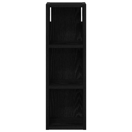 Badeværelsesvægskab Sort Eg 20 x 16 x 62,5 cm Konstrueret træ