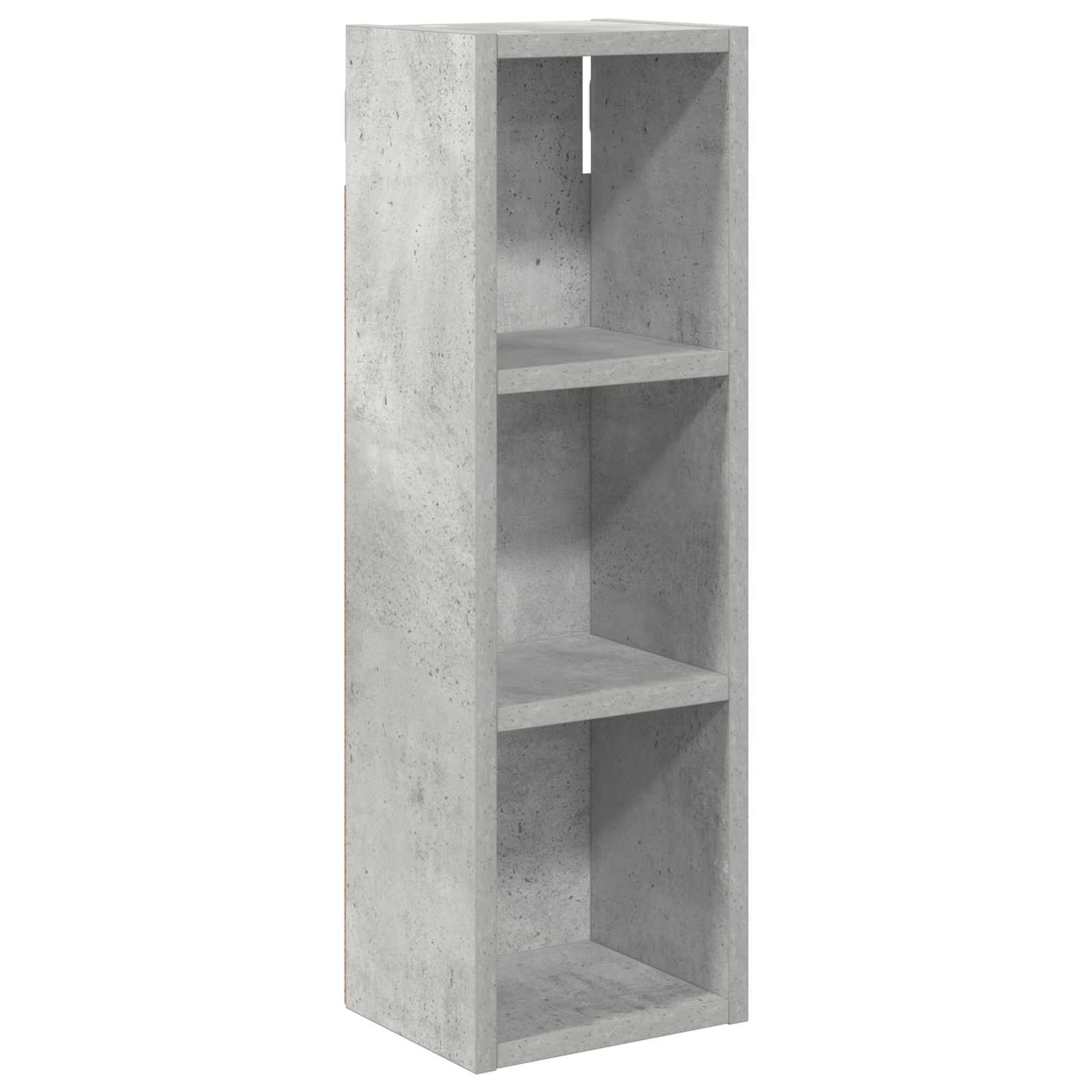 Badeværelsesvægskab BetonGrå 20 x 16 x 62,5 cm Konstrueret træ
