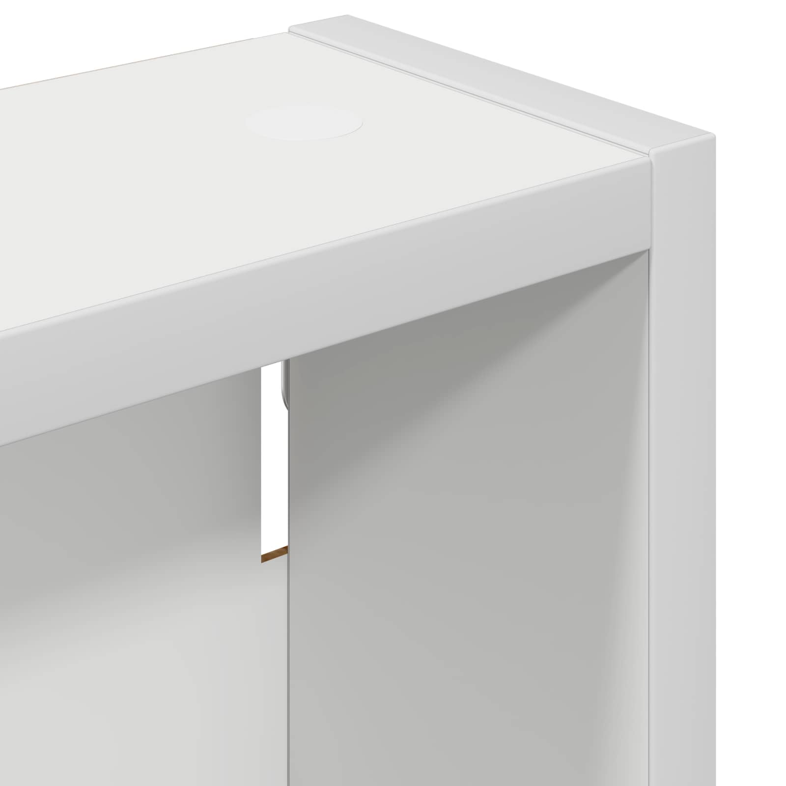Badeværelsesvægskab Hvid 30 x 10 x 50 cm Konstrueret træ