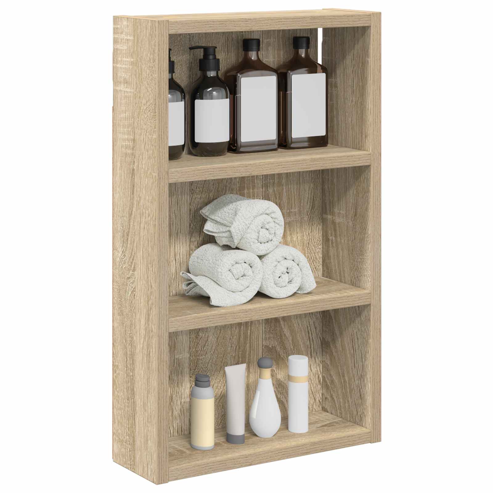 Badeværelsesvægskab Sonoma eg 30 x 10 x 50 cm Konstrueret træ