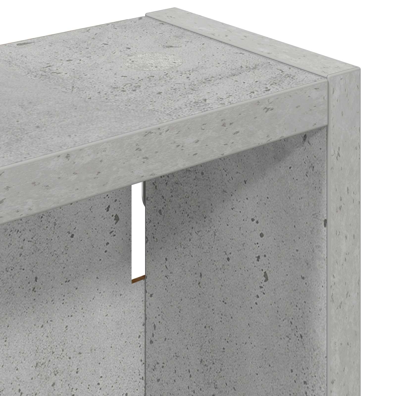 Badeværelsesvægskab BetonGrå 30 x 10 x 50 cm Konstrueret træ