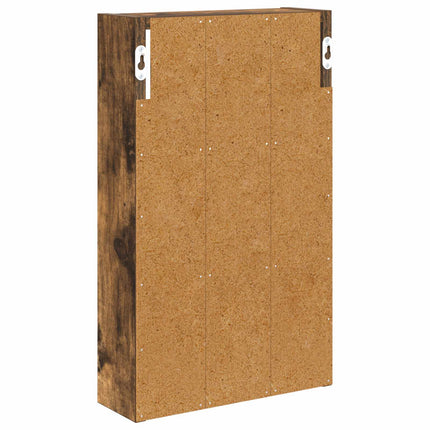 Badeværelsesvægskab Røget Eg 30 x 10 x 50 cm Konstrueret træ