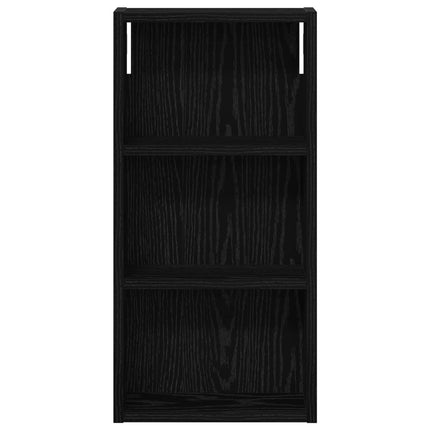 Badeværelsesvægskab Sort Eg 30 x 10 x 60,5 cm Konstrueret træ