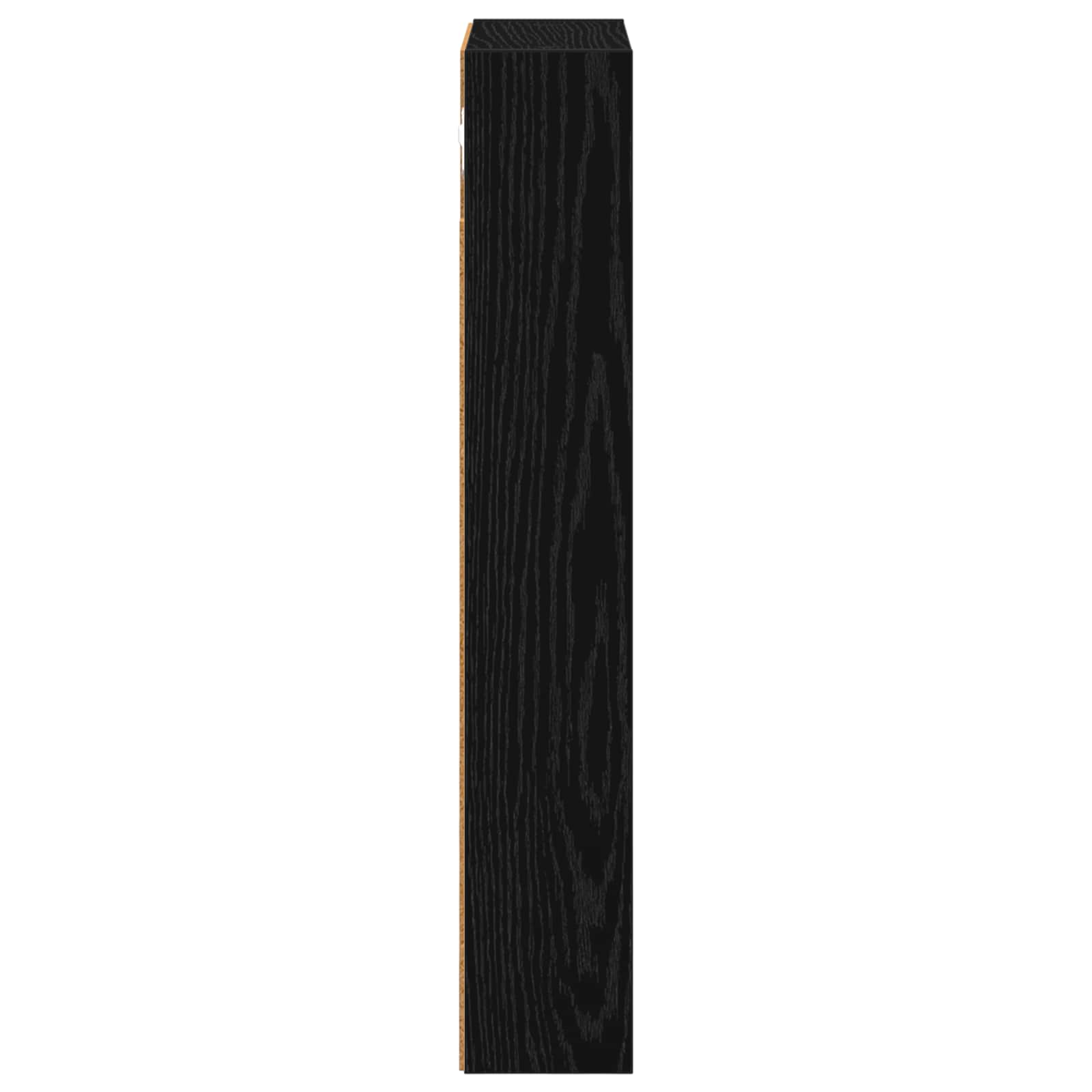 Badeværelsesvægskab Sort Eg 30 x 10 x 60,5 cm Konstrueret træ