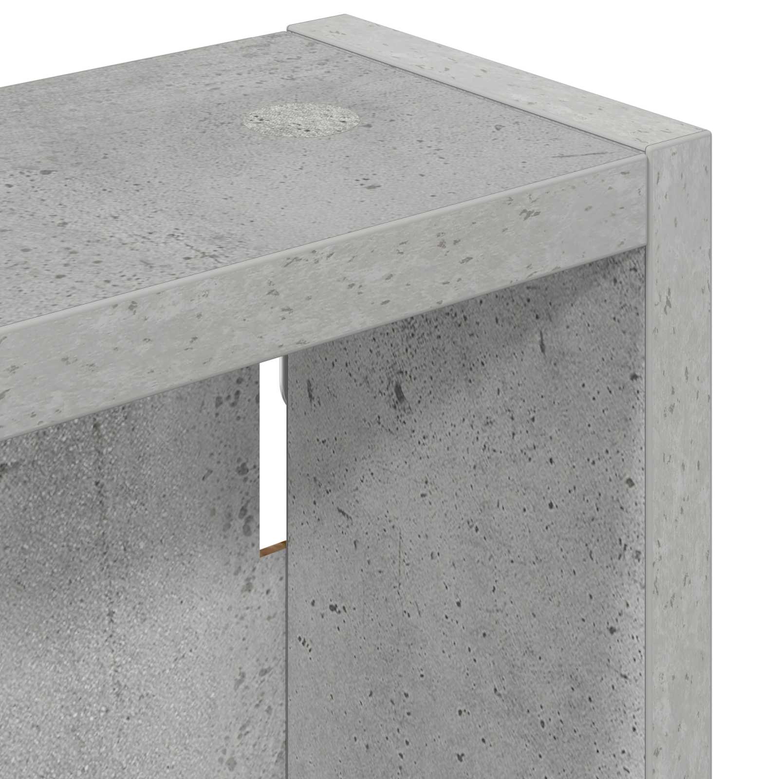 Badeværelsesvægskab BetonGrå 30 x 10 x 60,5 cm Konstrueret træ