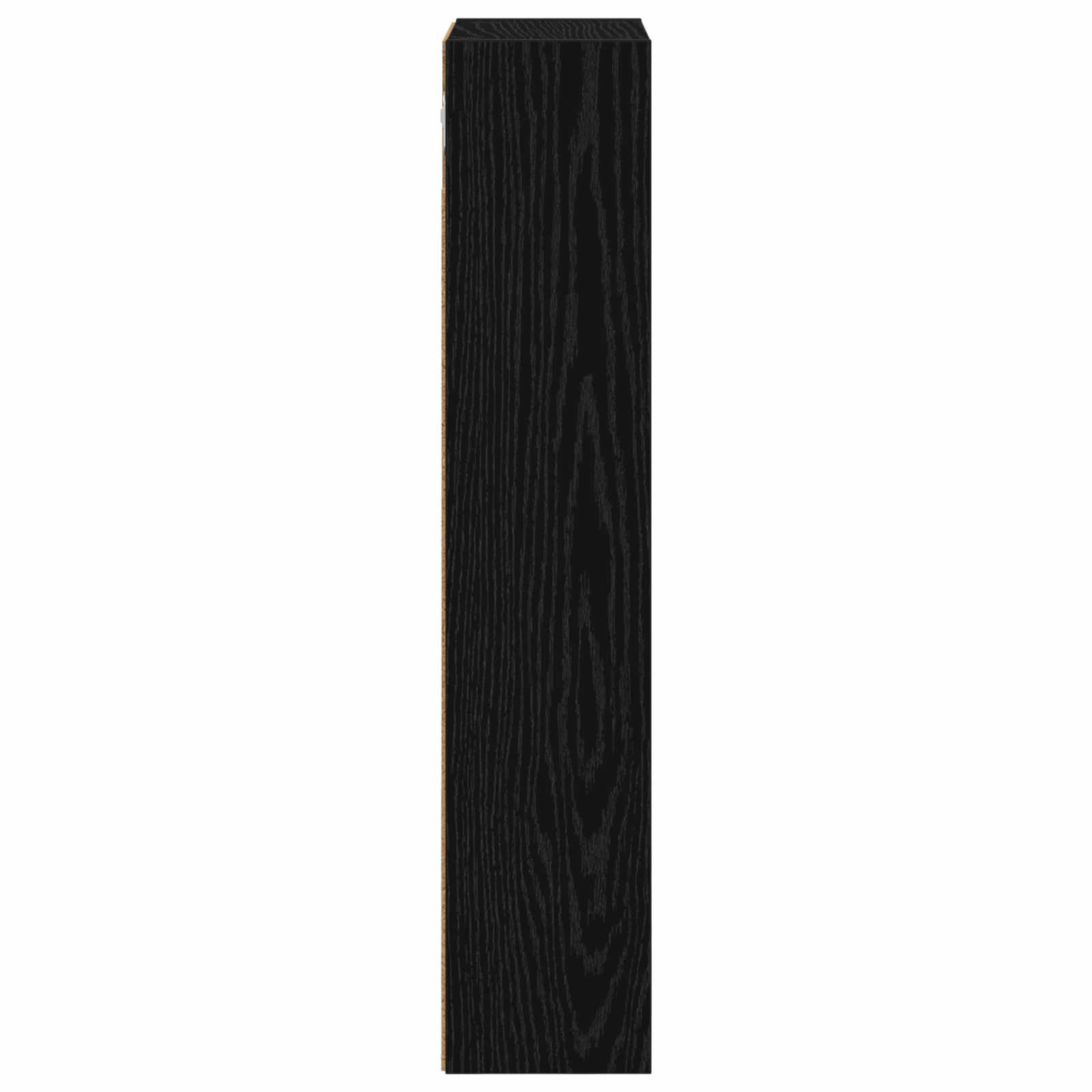 Badeværelsesvægskab Sort Eg 30 x 14 x 70 cm Konstrueret træ
