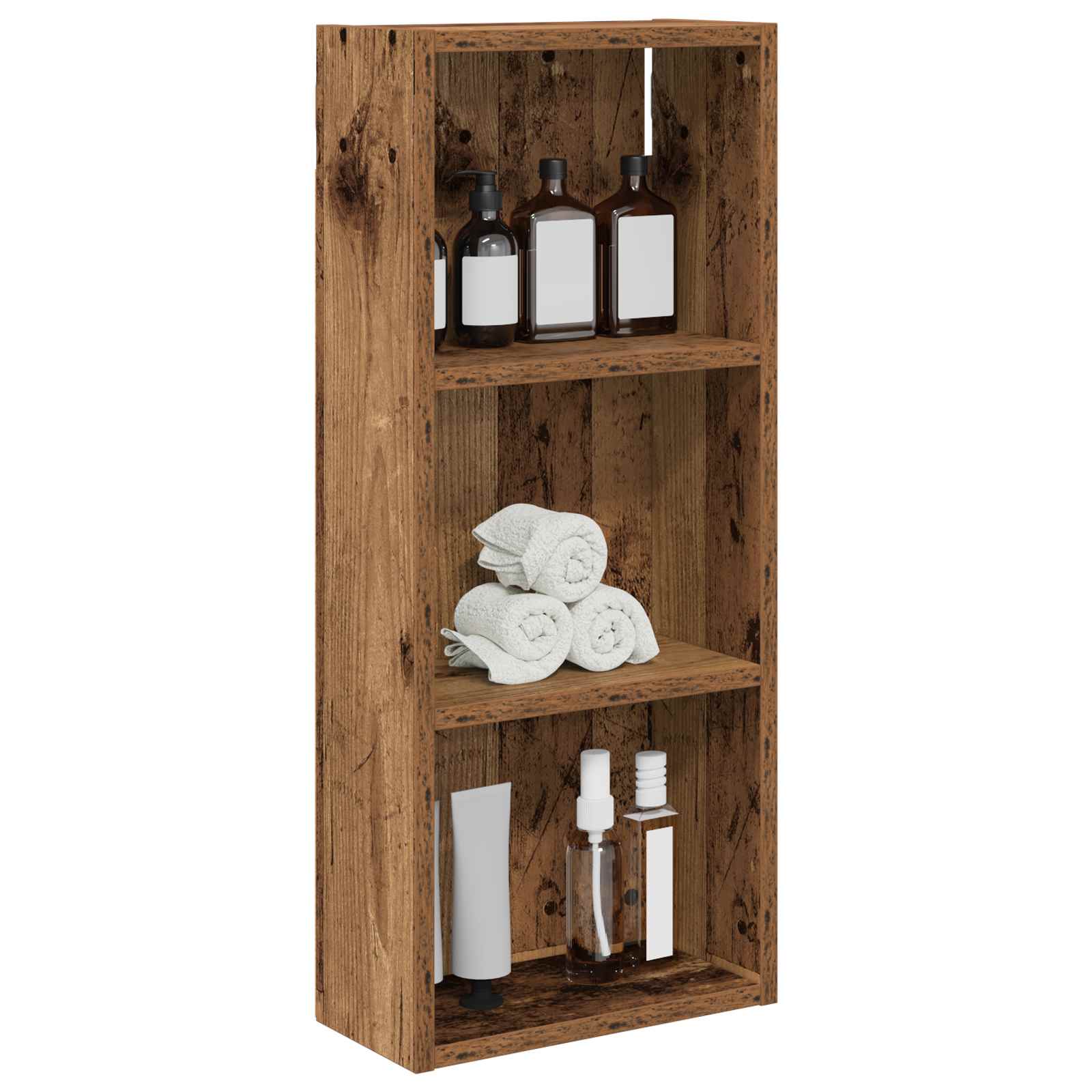 Badeværelsesvægskab Gammelt træ 30 x 14 x 70 cm Konstrueret træ