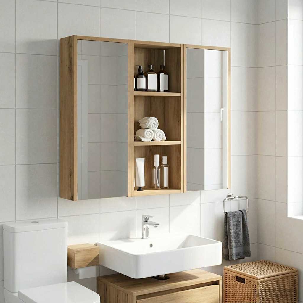 Badeværelsesvægskab Artisan eg 30 x 14 x 70 cm Konstrueret træ