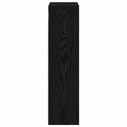 Badeværelsesvægskab Sort Eg 30 x 16 x 62,5 cm Konstrueret træ