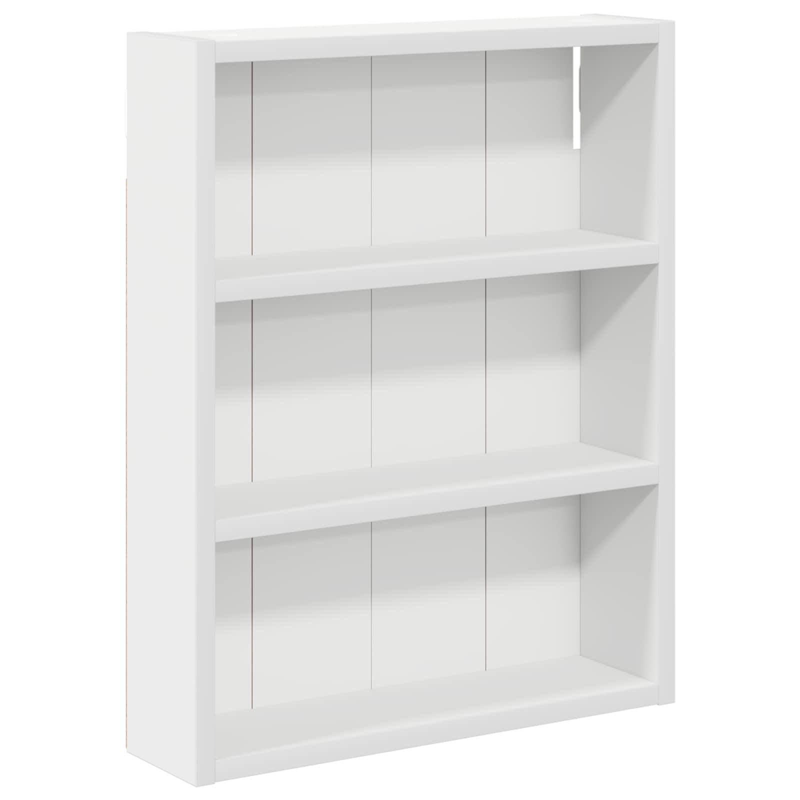 Badeværelsesvægskab Hvid 40 x 10 x 50 cm Konstrueret træ