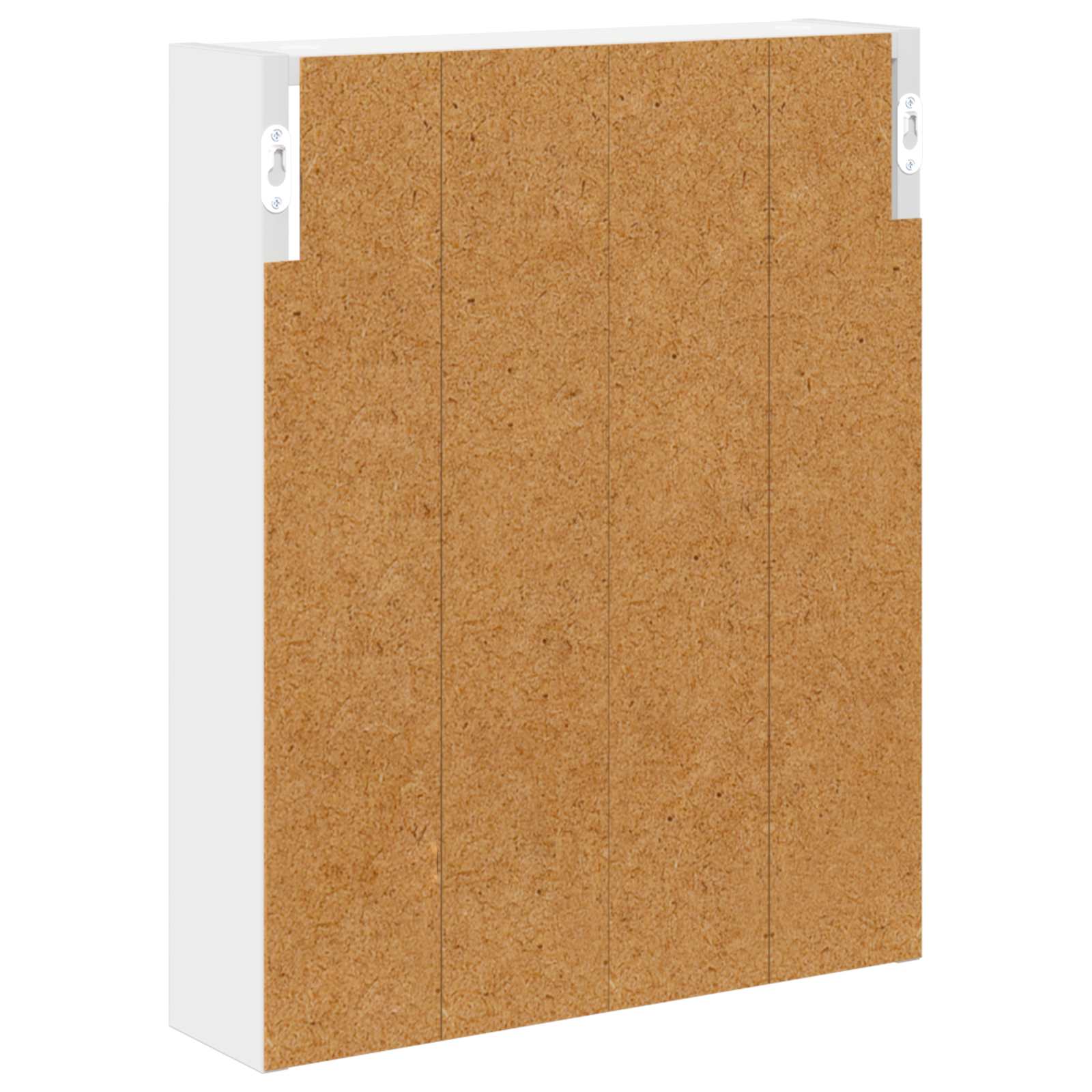 Badeværelsesvægskab Hvid 40 x 10 x 50 cm Konstrueret træ