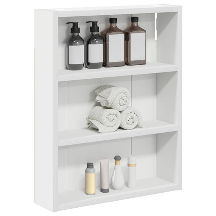 Badeværelsesvægskab Hvid 40 x 10 x 50 cm Konstrueret træ